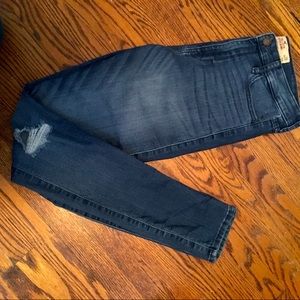 Hollister blue distressed jeans